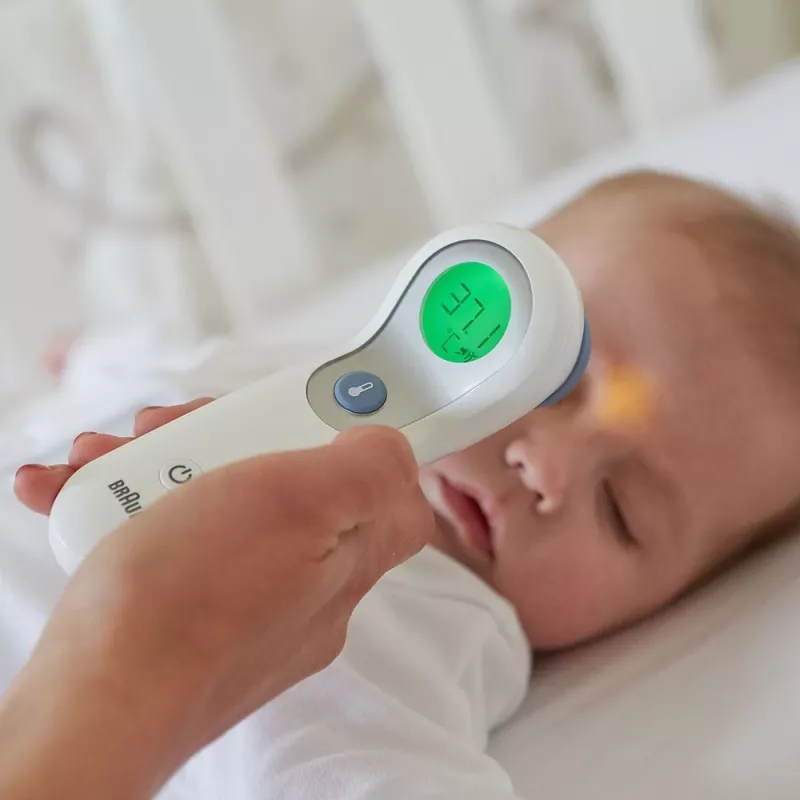 Braun BNT300WE termometr cyfrowy do zdalnego pomiaru Biały Czoło Przyciski
