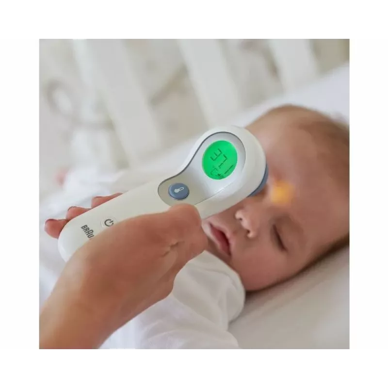 Braun BNT300WE termometr cyfrowy do zdalnego pomiaru Biały Czoło Przyciski