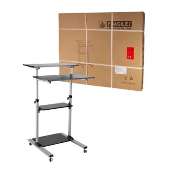 Biurko komputerowe LogiLink BP0070 czarno-szare