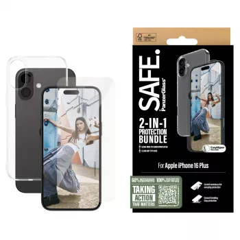 PanzerGlass SAFE. by ® 2-w-1 Pakiet Ochronny iPhone '24 6.7 cala