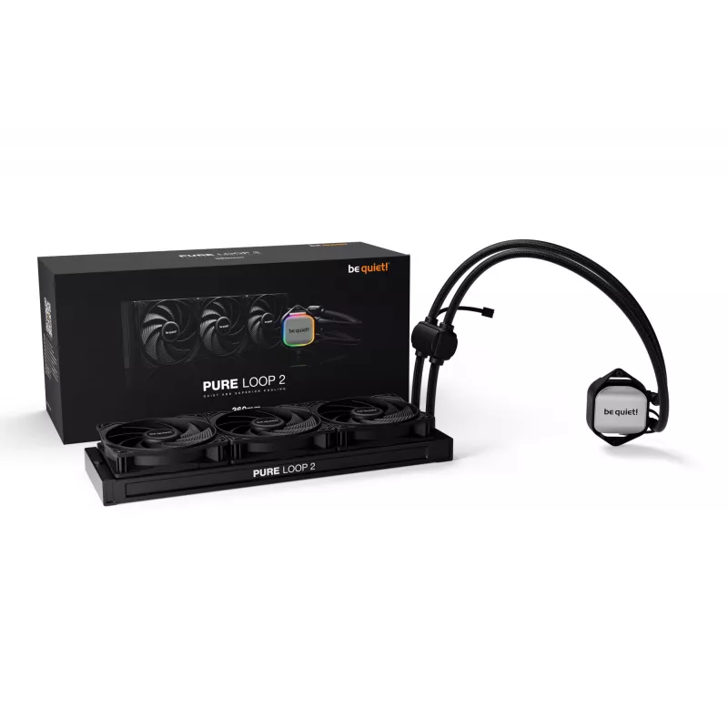 be quiet! Pure Loop 2 | 360mm Chłodzenie procesora All-in-one chłodzenie cieczą 12 cm Czarny 1 szt.