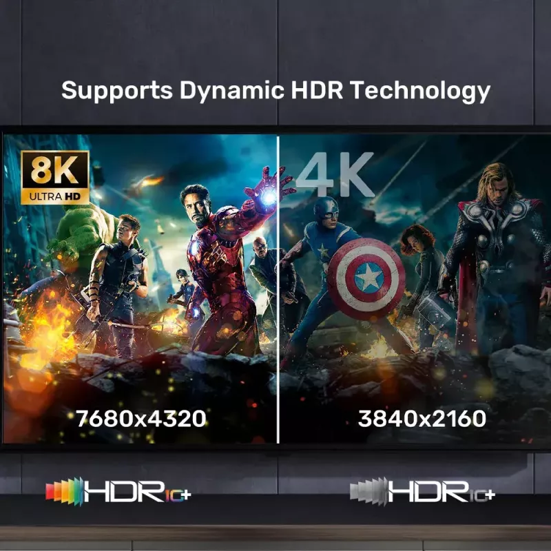 Kabel HDMI UNITEK C11086GY01-2M 2m 48 Gbit/s ARC Czarny Szary