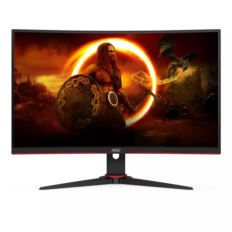 Monitor komputerowy AOC G2 C27G2E/BK 68.6 cm (27 cali) 1920 x 1080 pikseli Full HD Czarny, Czerwony