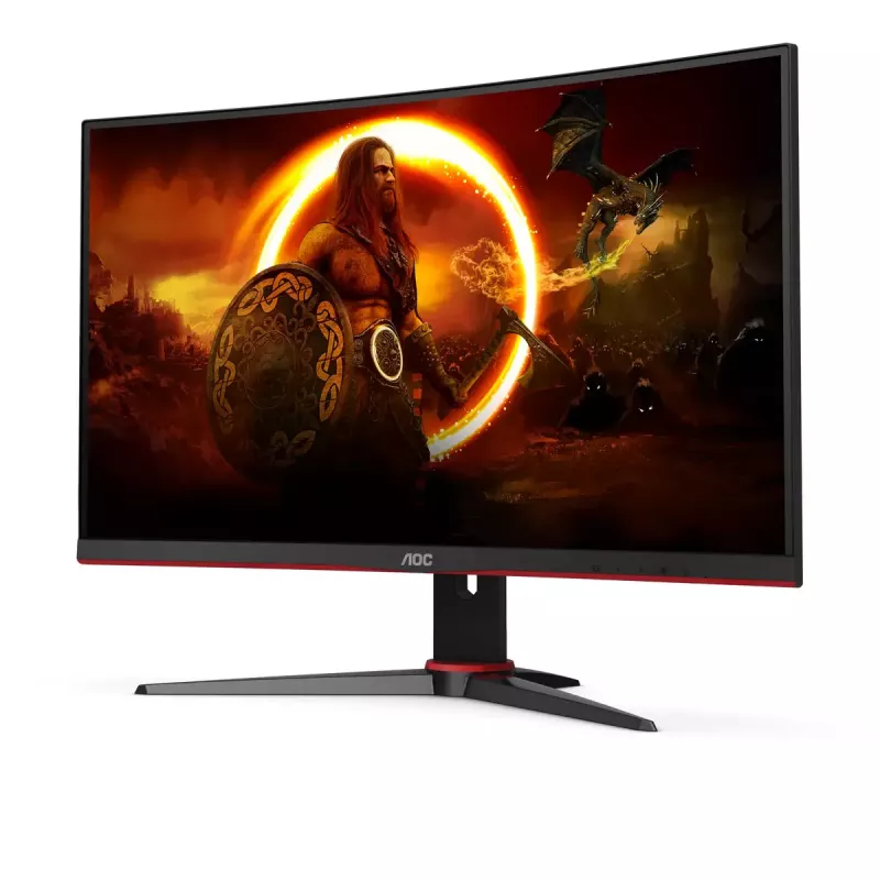 Monitor komputerowy AOC G2 C27G2E/BK 68.6 cm (27 cali) 1920 x 1080 pikseli Full HD Czarny, Czerwony