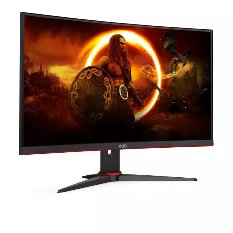 Monitor komputerowy AOC G2 C27G2E/BK 68.6 cm (27 cali) 1920 x 1080 pikseli Full HD Czarny, Czerwony