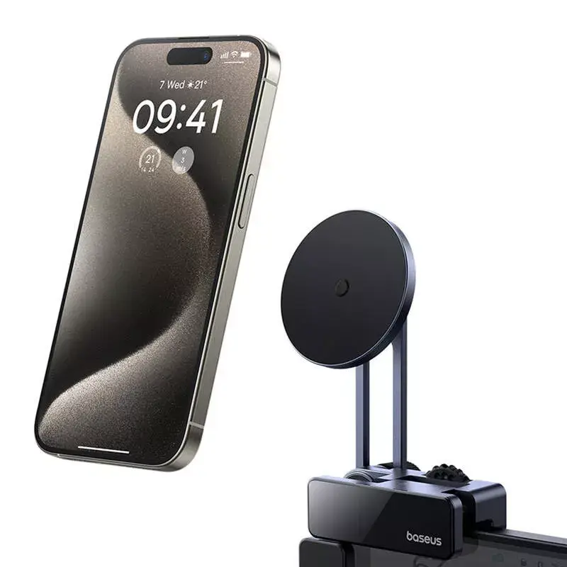 Magnetyczny uchwyt samochodowy na ekran Baseus MaxView szary do montażu smartfona i tabletu na wyświetlaczu pojazdu