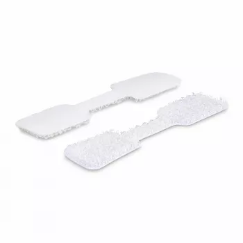 StarTech.com 3.5in (9cm) Etykiety na kable, 100 szt., Białe, Zapięcia na rzep typu haczyk do haczyka, Odporne na zapisywanie etykiety do zarządzania kablami, Identyfikatory kabli
