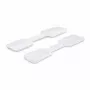 StarTech.com 3.5in (9cm) Etykiety na kable, 100 szt., Białe, Zapięcia na rzep typu haczyk do haczyka, Odporne na zapisywanie etykiety do zarządzania kablami, Identyfikatory kabli