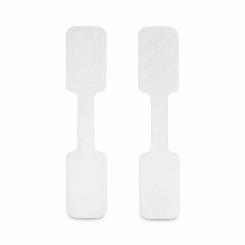 StarTech.com 3.5in (9cm) Etykiety na kable, 100 szt., Białe, Zapięcia na rzep typu haczyk do haczyka, Odporne na zapisywanie etykiety do zarządzania kablami, Identyfikatory kabli