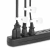StarTech.com 3.5in (9cm) Etykiety na kable, 100 szt., Białe, Zapięcia na rzep typu haczyk do haczyka, Odporne na zapisywanie etykiety do zarządzania kablami, Identyfikatory kabli