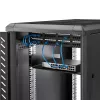 StarTech.com Półka serwerowa 2U do szafy rack - Uniwersalna półka wspornikowa do montażu w szafie rack 19 cali na sprzęt sieciowy i szafy - Wytrzymała stal – Udźwig 20 kg - 16 cali głębokości, czarna