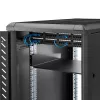 StarTech.com Półka serwerowa 2U do szafy rack - Uniwersalna półka wspornikowa do montażu w szafie rack 19 cali na sprzęt sieciowy i szafy - Wytrzymała stal – Udźwig 20 kg - 16 cali głębokości, czarna