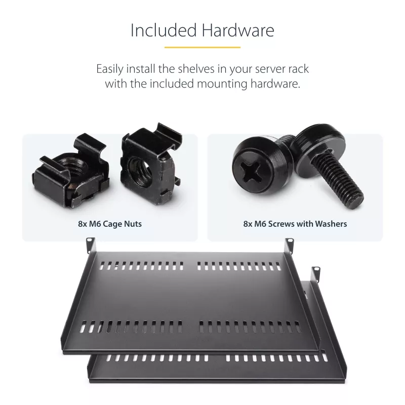 StarTech.com CABSHELF116V2PK akcesorium do szafy rack Półka rack