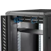 StarTech.com 1U Stała Półka do Szafy Rack serwerowej - Głębokość 10 cali, Stal Uniwersalna Taca Wspornikowa do Szafy Rack 19 cali na sprzęt AV/sieciowy - Wytrzymała Stal - Udźwig 44 funty/20 kg, Czarna