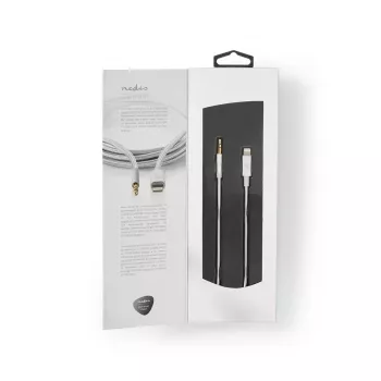 Kabel Nedis CCTB39940AL10 Lightning 1 m aluminiowy ze złączem 3,5 mm