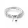 Kabel Nedis CCTB39940AL10 Lightning 1 m aluminiowy ze złączem 3,5 mm
