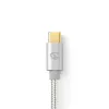 Kabel USB Nedis CCTB60800AL20 USB 2.0 2 m USB C Srebrny
