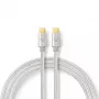 Kabel USB Nedis CCTB60800AL20 USB 2.0 2 m USB C Srebrny