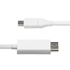 StarTech.com 6ft (2m) USB-C to DisplayPort 1.2 kabel, Bidirectional, 4K 60Hz, biały Video Adapter Cord for Apple MacBook Pro / Air M1 M2 M3 M4, Mac Mini / Studio, Thunderbolt Kompatybilny