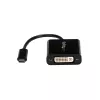 StarTech.com Adapter USB-C na DVI - Czarny - 1920x1200 - Konwerter wideo USB typu C dla twojego wyświetlacza/monitora/projektora DVI-D - Ulepszona wersja to CDP2DVIEC