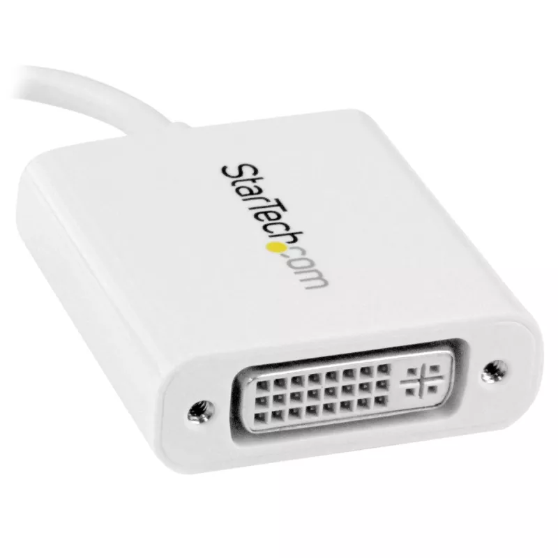 StarTech.com Adapter USB-C na DVI - Biały, 3.2 Gen 2 (3.1 Gen 2), USB Type-C, wyjście DVI, 1920 x 1200 pikseli