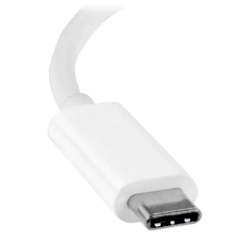 StarTech.com Adapter USB-C na DVI - Biały, 3.2 Gen 2 (3.1 Gen 2), USB Type-C, wyjście DVI, 1920 x 1200 pikseli
