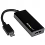 StarTech.com Adapter USB-C na HDMI z 4K 30 Hz - czarny, USB 3.2 Gen 2 (3.1 Gen 2), USB typu C, wyjście HDMI, 3840 x 2160 pikseli