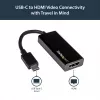 StarTech.com Adapter USB-C na HDMI z 4K 30 Hz - czarny, USB 3.2 Gen 2 (3.1 Gen 2), USB typu C, wyjście HDMI, 3840 x 2160 pikseli