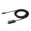Kabel StarTech.com 10 stóp (3 m) USB-C do HDMI – 4K 60 Hz, USB typu C do HDMI 2.0, adapter wideo – zgodny z Thunderbolt 3 – laptop do monitora/ekranu HDMI – DP 1.2 Alt Mode HBR2 – czarny