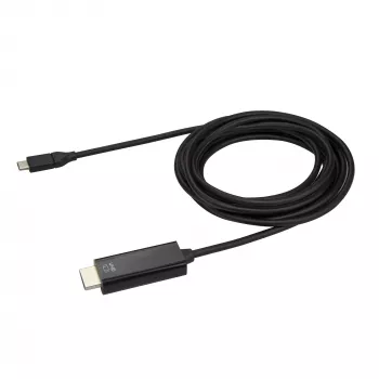 Kabel StarTech.com 10 stóp (3 m) USB-C do HDMI – 4K 60 Hz, USB typu C do HDMI 2.0, adapter wideo – zgodny z Thunderbolt 3 – laptop do monitora/ekranu HDMI – DP 1.2 Alt Mode HBR2 – czarny