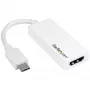 StarTech.com Adapter USB-C na HDMI - Biały - 4K 60 Hz, USB Type-C, wyjście HDMI, 3840 x 2160 pikseli