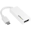 StarTech.com Adapter USB-C na HDMI - Biały - 4K 60 Hz, USB Type-C, wyjście HDMI, 3840 x 2160 pikseli