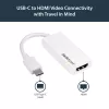 StarTech.com Adapter USB-C na HDMI - Biały - 4K 60 Hz, USB Type-C, wyjście HDMI, 3840 x 2160 pikseli