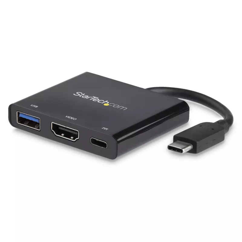 StarTech.com USB-C Multiport Adapter z HDMI - Port USB 3.0 - 60W PD - Czarny