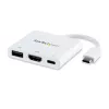 StarTech.com Wieloportowy adapter USB-C z HDMI - port USB 3.0 - 60 W PD - biały