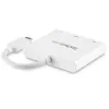 StarTech.com Wieloportowy adapter USB-C z HDMI - port USB 3.0 - 60 W PD - biały