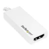 StarTech.com Adapter USB-C na HDMI 4K 30Hz - Biały, USB Typ-C, Wyjście HDMI, 3840 x 2160 pikseli