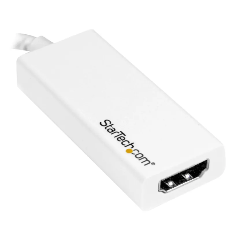 StarTech.com Adapter USB-C na HDMI 4K 30Hz - Biały, USB Typ-C, Wyjście HDMI, 3840 x 2160 pikseli