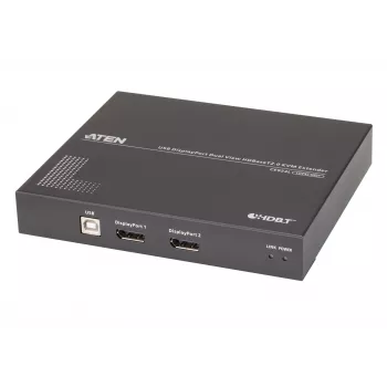 ATEN USB DisplayPort Dual View HDBaseT™ 2.0 KVM Extender (4K@100m dla pojedynczego widoku)