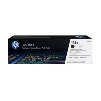 HP 131X 2-pak Czarny Toner Oryginalnyny LaserJet o Wysokiej Wydajności