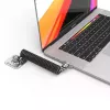 Linka zabezpieczająca Compulocks CL02H dwugłowicowa zwijana z zamknięciem typu T-bar