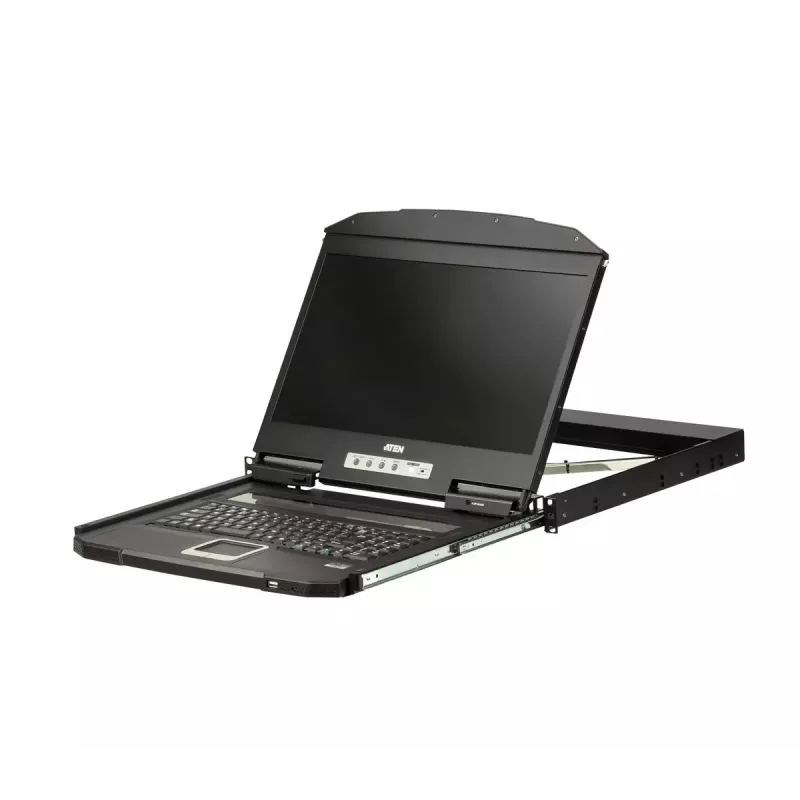 ATEN 1U Krótka konsola LCD USB VGA na jednej szynie