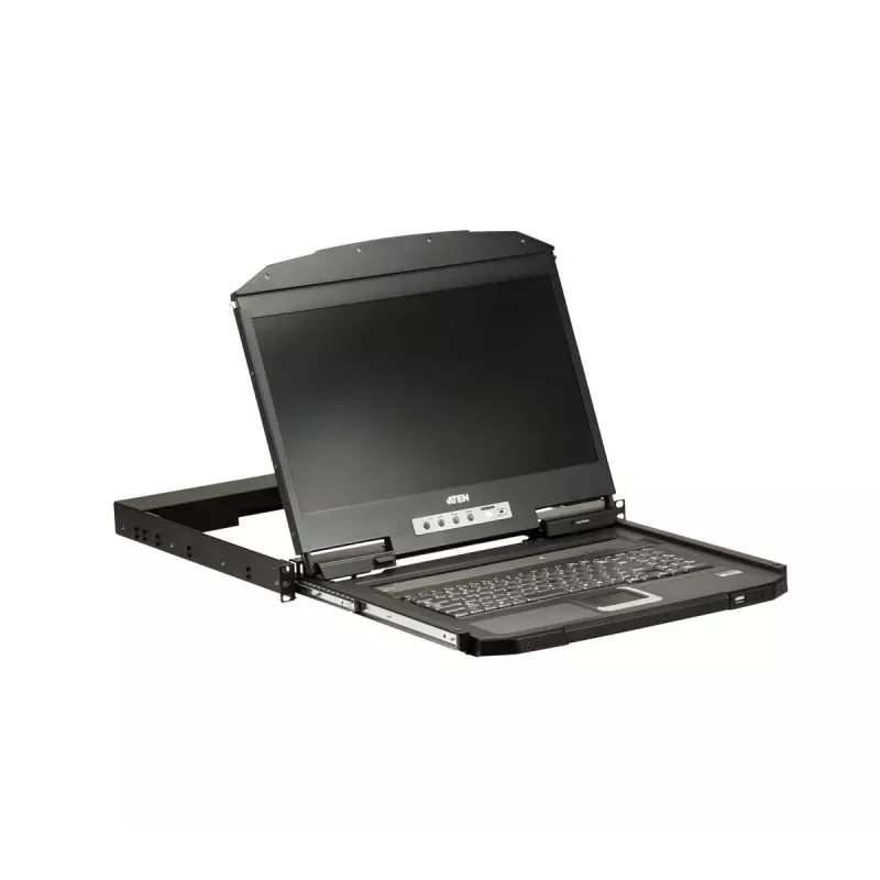 ATEN 1U Krótka konsola LCD USB VGA na jednej szynie