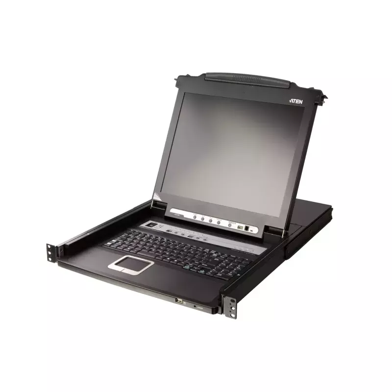 Przełącznik KVM ATEN CL5708M Montaż w szafie rack Czarny 1U 17 cali LCD