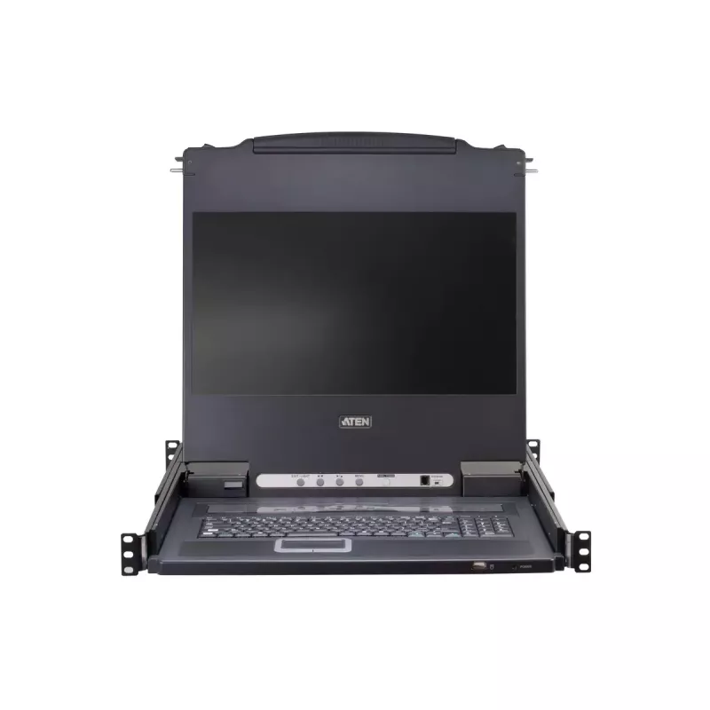 Przełącznik KVM ATEN CL5708M Montaż w szafie rack Czarny 1U 17 cali LCD