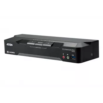 ATEN 2-portowy mini-macierzowy KVM Boundless z Dual Display 4K DisplayPort