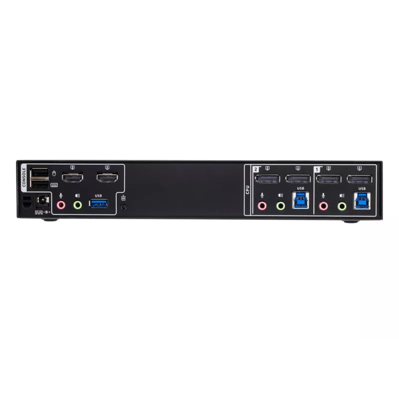 ATEN 2-portowy mini-macierzowy KVM Boundless z Dual Display 4K DisplayPort