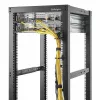 StarTech.com Zestaw 5 szt. pionowych haków typu D-ring do zarządzania kablami 1U, organizer kabli do szaf serwerowych/szaf stojących 19 cali, porządkowniki kabli w szafach sieciowych, pierścienie prowadzące kable