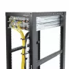 StarTech.com Zestaw 5 szt. pionowych haków typu D-ring do zarządzania kablami 1U, organizer kabli do szaf serwerowych/szaf stojących 19 cali, porządkowniki kabli w szafach sieciowych, pierścienie prowadzące kable