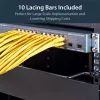 Poziome listwy do wiązania kabli StarTech.com z przesunięciem 2 cale do szaf rack - 10 sztuk